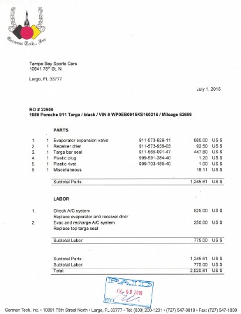 Used 1989 Porsche 911 Targa | Pinellas Park, FL n20