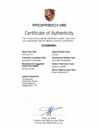 Used 1974 Porsche 914  | Pinellas Park, FL n22