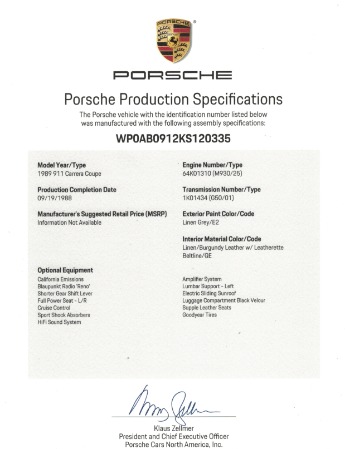 Used 1989 Porsche 911 Carrera | Pinellas Park, FL n27
